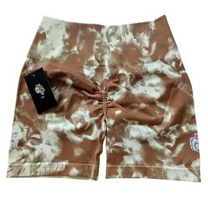 Darc Sport Wolves Forever Everson Seamless Shorts Desert Rose Cream‎ Size Small